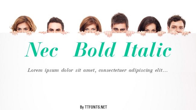 Nec  Bold Italic example